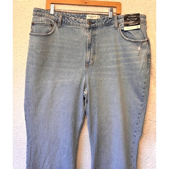 Abercrombie Fitch The Vintage Flare Jeans 35 LONG High Rise Curve Love NWT NEW - Picture 6 of 16